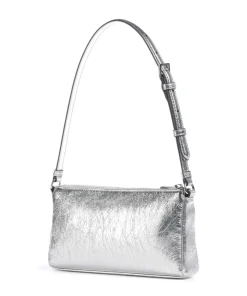 K/Kuilt Small Schultertasche Lederimitat silber