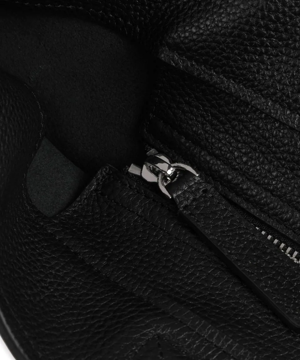 K/March Medium Shopper genarbtes Rindsleder schwarz