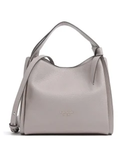 Knott Beuteltasche genarbtes Rindsleder taupe