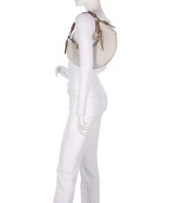 Koa Medium Schultertasche Lederimitat creme