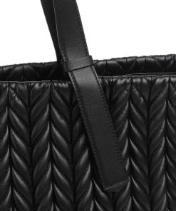 K/Pillow Shopper Lederimitat schwarz