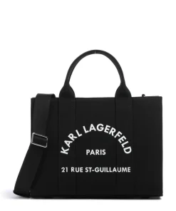 K/Rue St Guillaume Medium Handtasche Canvas schwarz