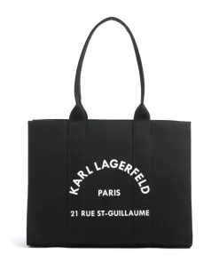 K/Rue St Guillaume Shopper Canvas schwarz