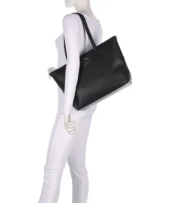 K/Rue St Guillaume Shopper Lederimitat schwarz