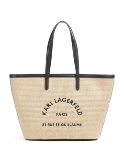 K/Rue St Guillaume Shopper Polyurethane natur/schwarz