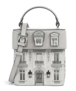 K/Rue St Guillaume Umhängetasche Lederimitat hellgrau