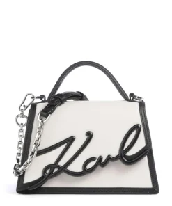 K/Signature 2.0 Handtasche fein genarbtes Rindsleder weiß