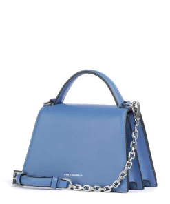 K/Signature 2.0 Handtasche genarbtes Rindsleder blau