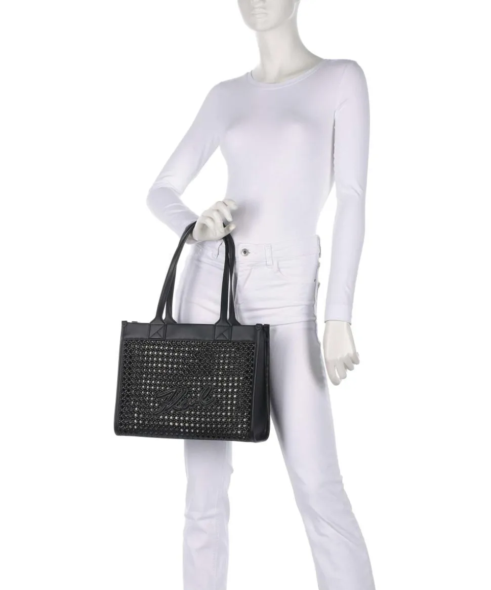 K/Skuare Shopper Lederimitat schwarz