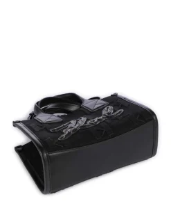 K/Skuare Small Umhängetasche Baumwolle, Lederimitat schwarz