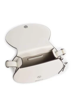 K/Wellen Schultertasche Lederimitat creme