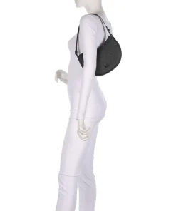 Kyla Small Schultertasche Lederimitat schwarz