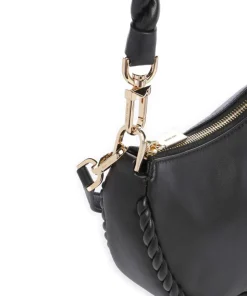 Kyla Small Schultertasche fein genarbtes Rindsleder schwarz