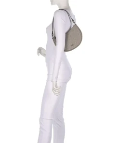 Kyla Small Schultertasche Lederimitat taupe