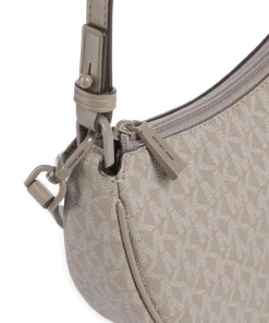 Kyla Small Schultertasche Lederimitat taupe