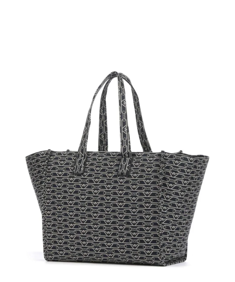 La Gio Shopper Canvas blau/beige