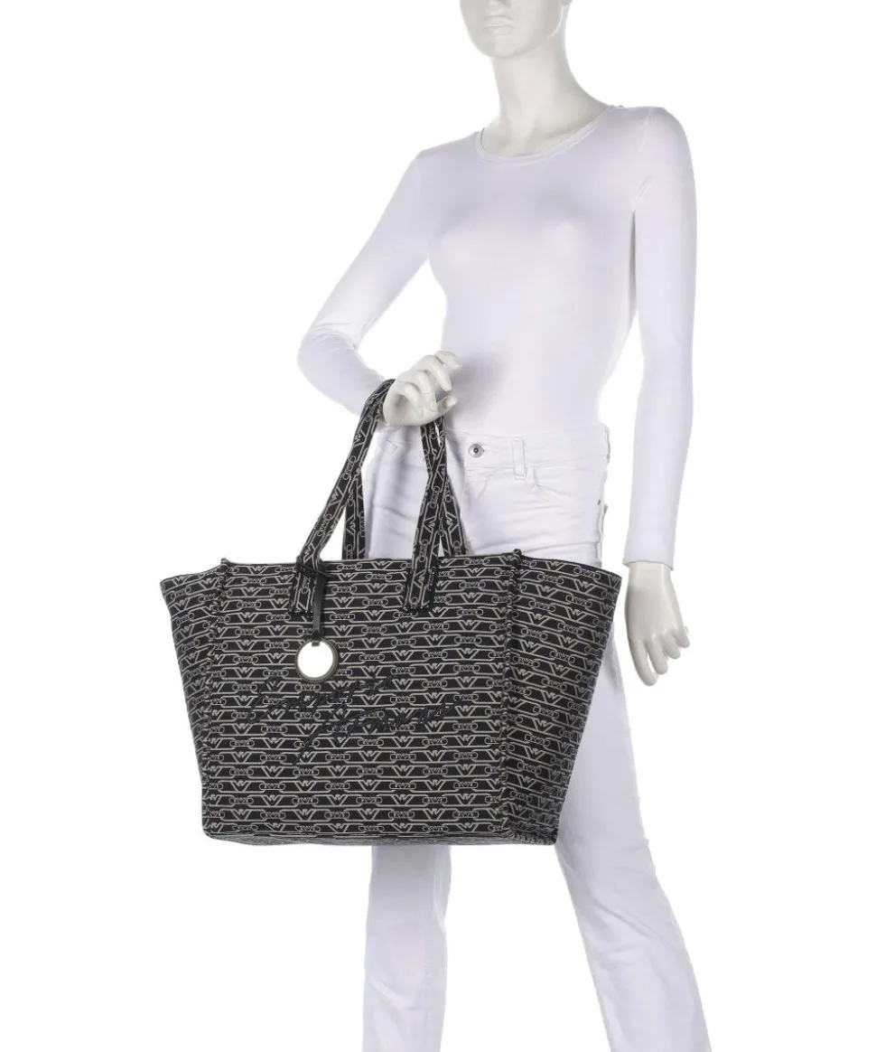 La Gio Shopper Canvas blau/beige