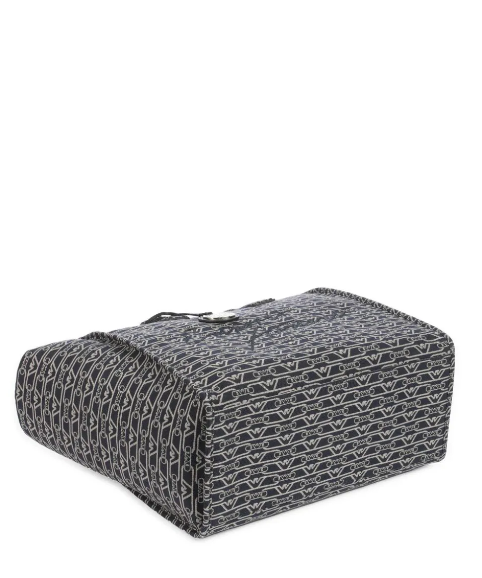 La Gio Shopper Canvas blau/beige