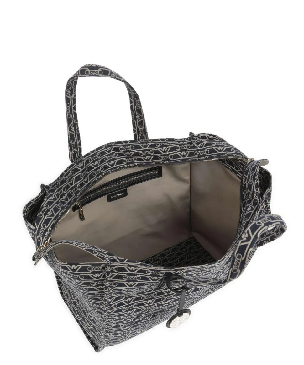 La Gio Shopper Canvas blau/beige