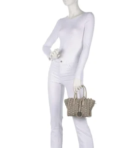 La Gio Umhängetasche Lederimitat beige