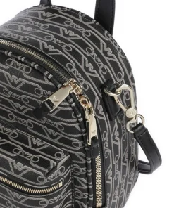 La Gio Umhängetasche Lederimitat schwarz