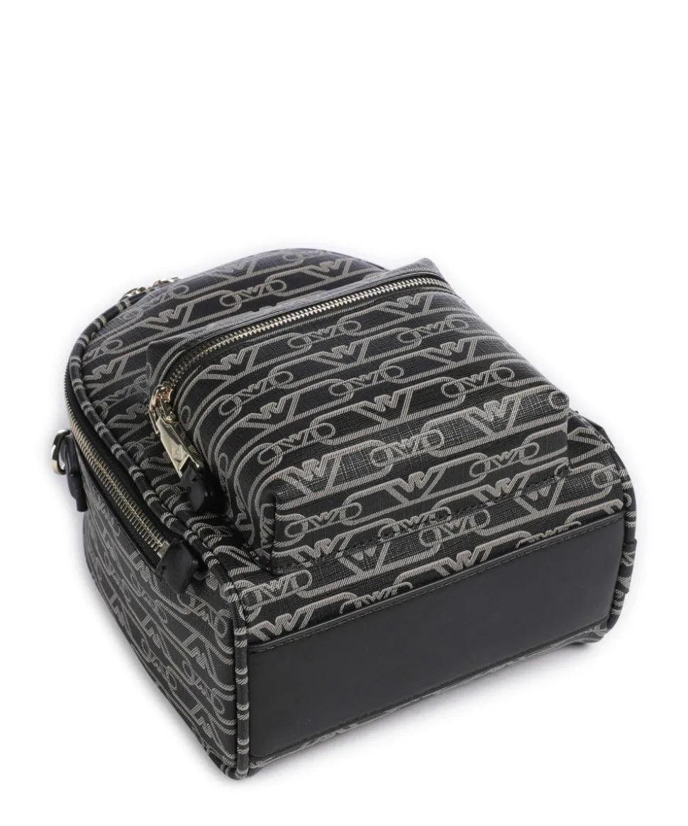 La Gio Umhängetasche Lederimitat schwarz