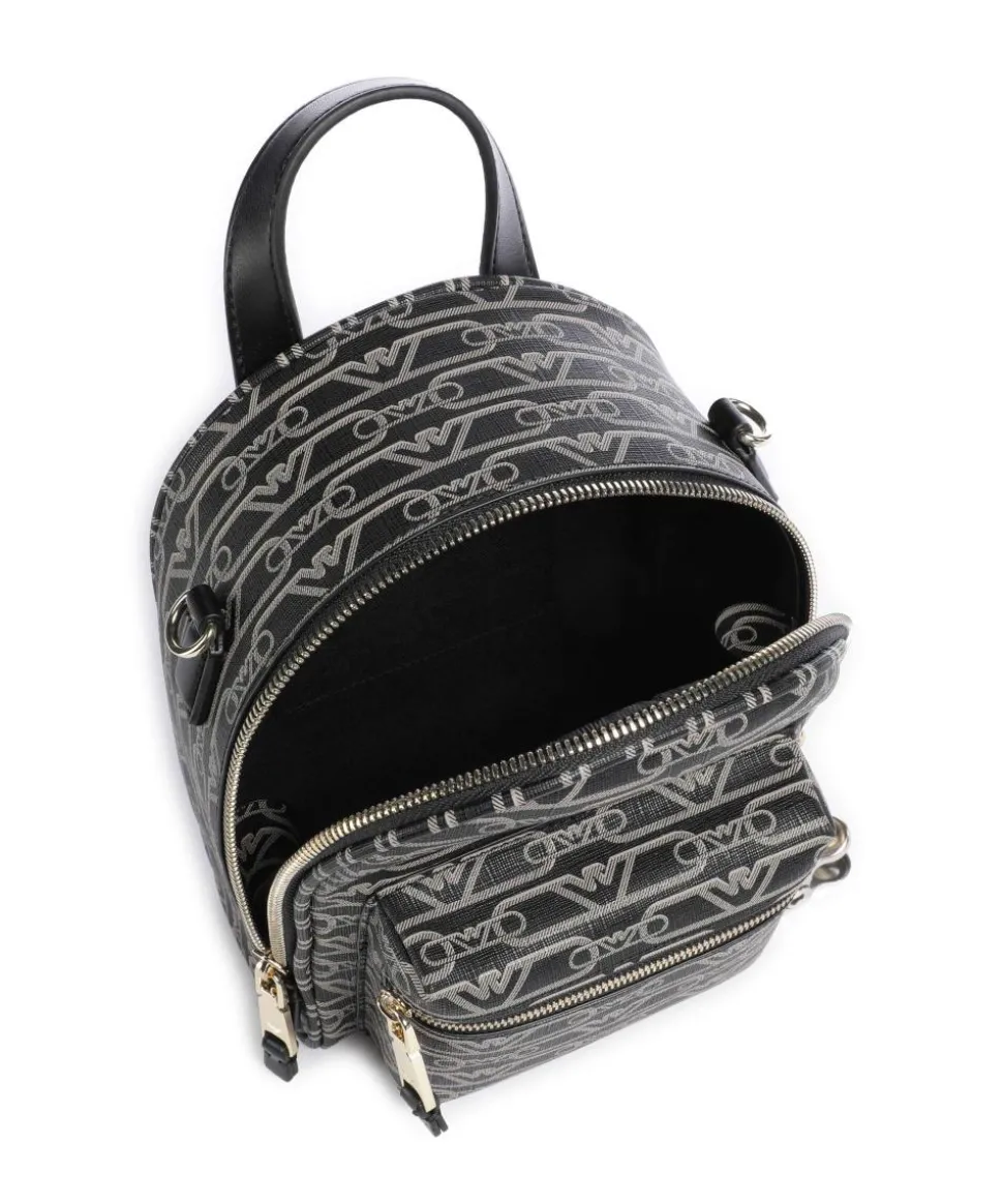 La Gio Umhängetasche Lederimitat schwarz