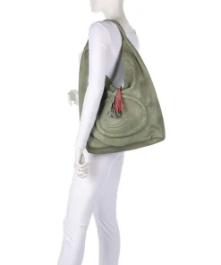 Lachnerstrasse 5 Shopper genarbtes Rindsleder grün