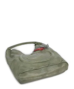 Lachnerstrasse 5 Shopper genarbtes Rindsleder grün