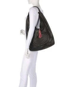 Lachnerstrasse 5 Shopper genarbtes Rindsleder dunkelgrün