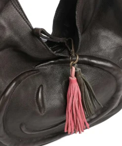 Lachnerstrasse 5 Shopper genarbtes Rindsleder dunkelgrün