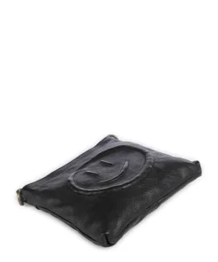 Lachnerstrasse 4 Umhängetasche genarbtes Rindsleder schwarz