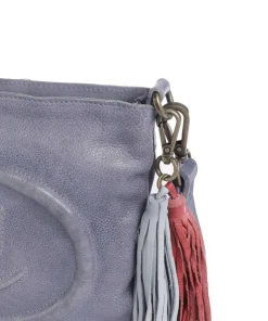 Lachnerstrasse 4 Umhängetasche genarbtes Rindsleder lavendel