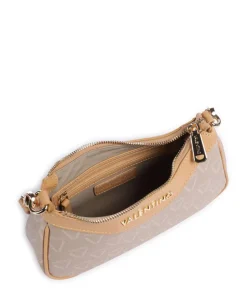 Lady Re Schultertasche Lederimitat beige
