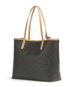 Lady Re Shopper Lederimitat dunkelbraun