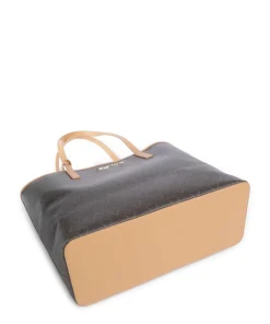 Lady Re Shopper Lederimitat dunkelbraun