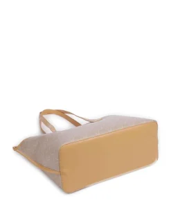 Lady Re Shopper Lederimitat beige