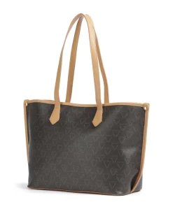 Lady Re Shopper Lederimitat dunkelbraun