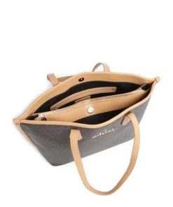 Lady Re Shopper Lederimitat dunkelbraun