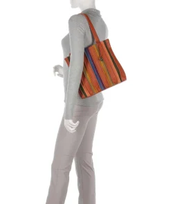 Laguna Shopper Nappaleder, Veloursleder terrakotta