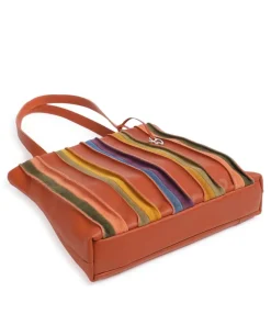 Laguna Shopper Nappaleder, Veloursleder terrakotta