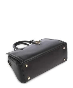 Laila Handtasche genarbtes Rindsleder schwarz