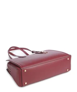 Laila Medium Shopper genarbtes Rindsleder wein