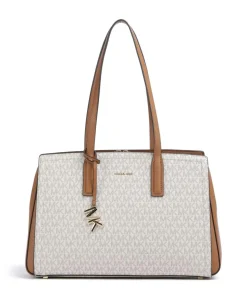 Laila Shopper Canvas elfenbein/braun