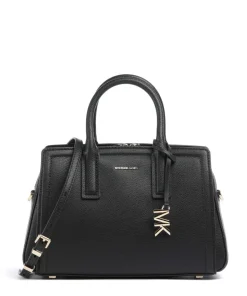 Laila Small Handtasche genarbtes Rindsleder schwarz