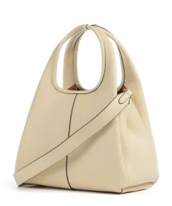 Lana 23 Handtasche genarbtes Leder vanillegelb