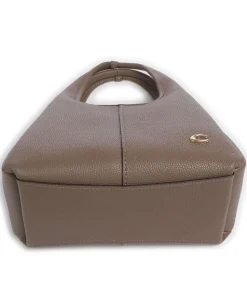 Lana 23 Handtasche genarbtes Leder dunkelbraun