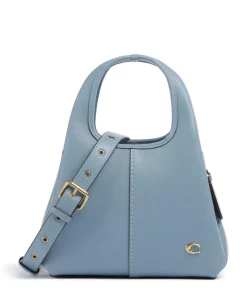 Lana 23 Handtasche genarbtes Leder hellblau