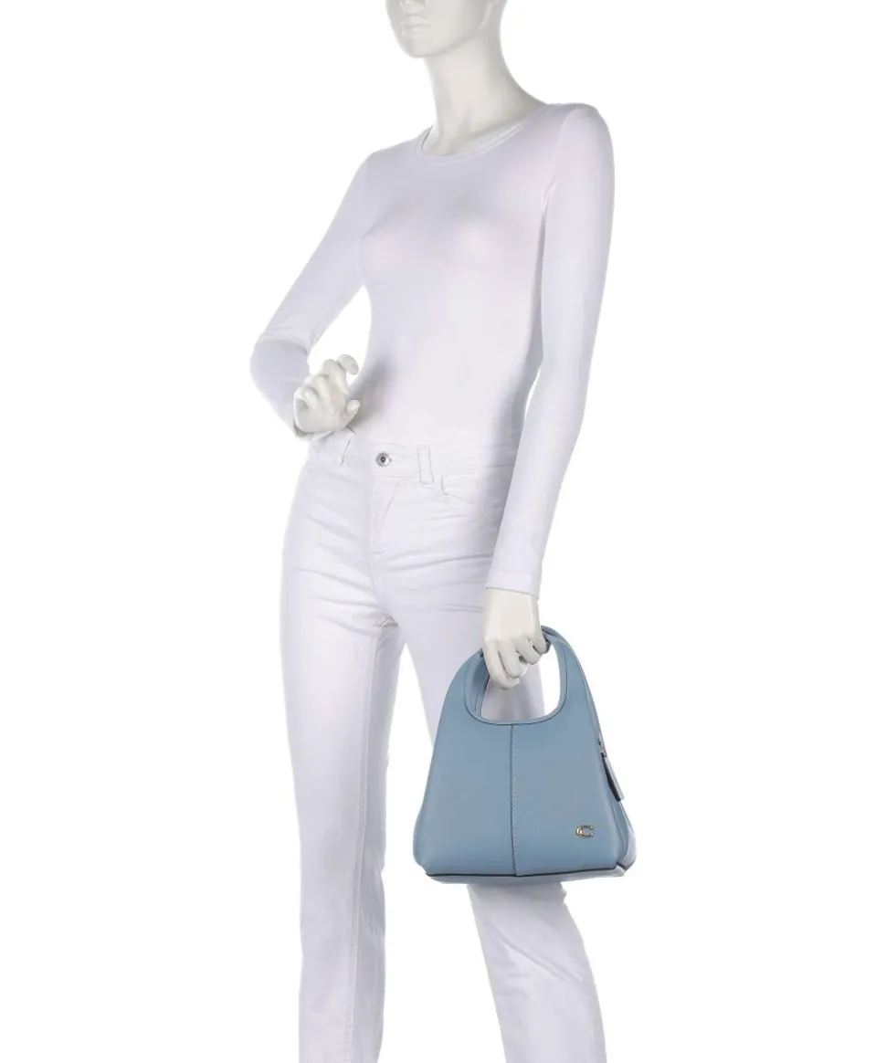 Lana 23 Handtasche genarbtes Leder hellblau