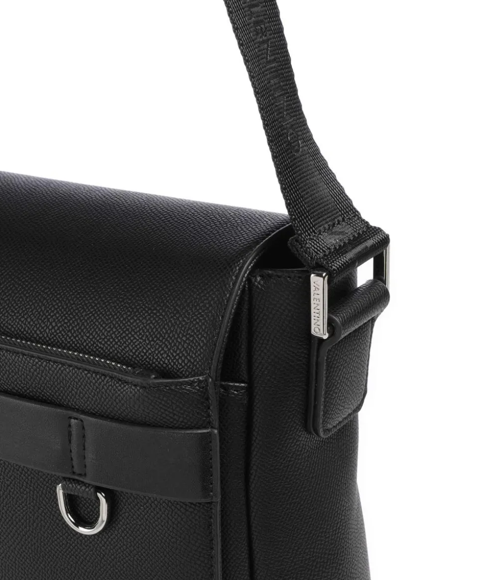 Landon Kuriertasche Lederimitat schwarz